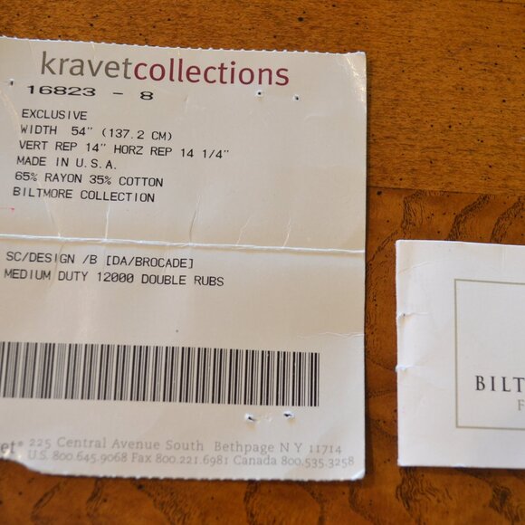 Kravet Collections Biltmore Estate Accent Pillow, 16 x 16, Handcrafted, New - Picture 10 of 10